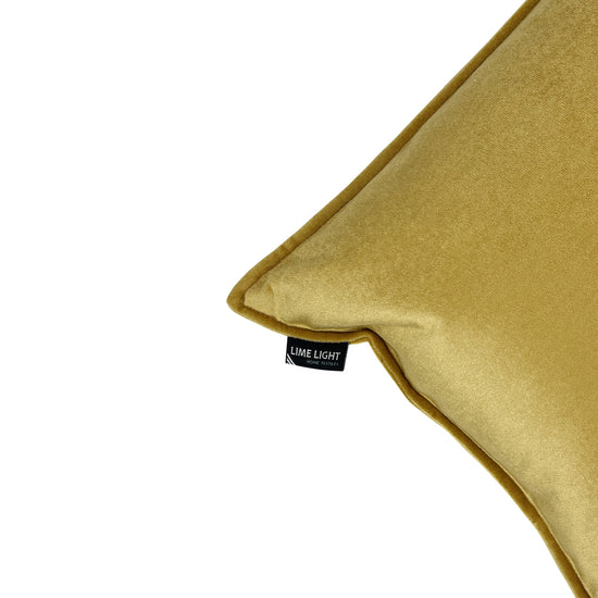 Kussen Velvet 30x50 cm mosterd