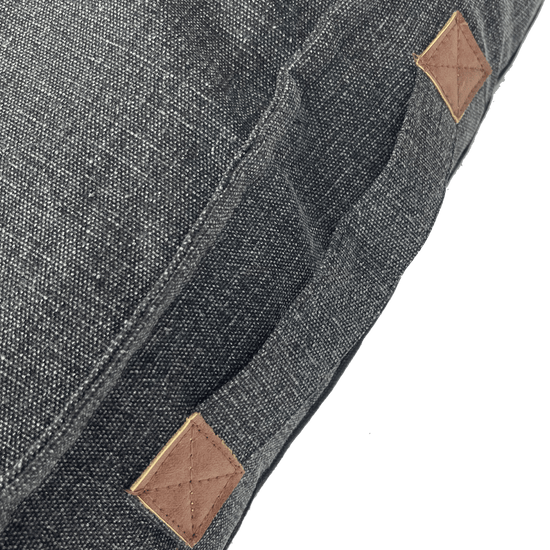 Matraskussen Canvas | 70x70x10 cm | donkergrijs