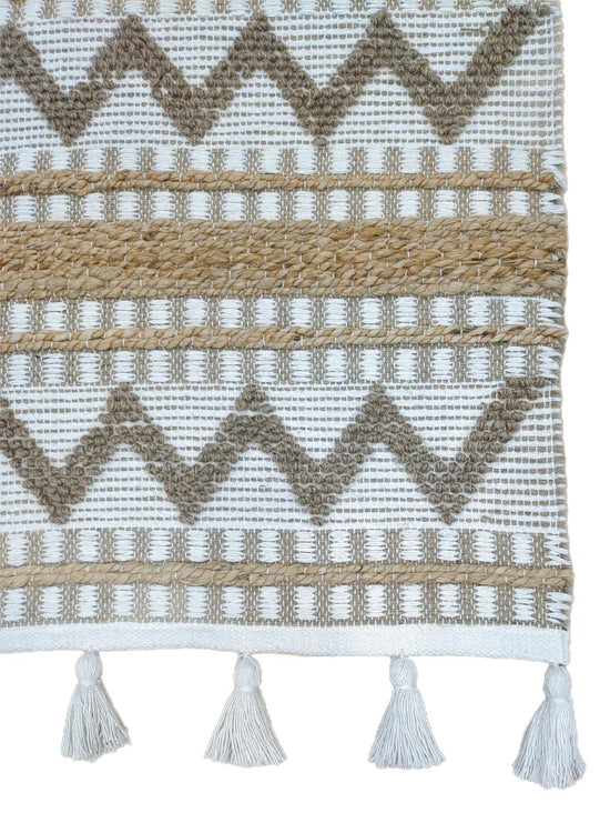 Vloerkleed Ivy | 80x160 cm | Ivy offwhite jute