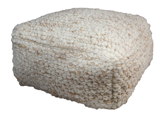 Poef Capena 50x50 cm offwhite beige