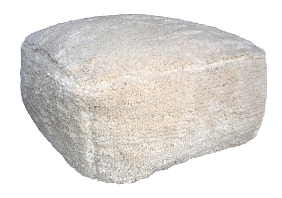 Poef Poppy 50x50x25 cm cm offwhite