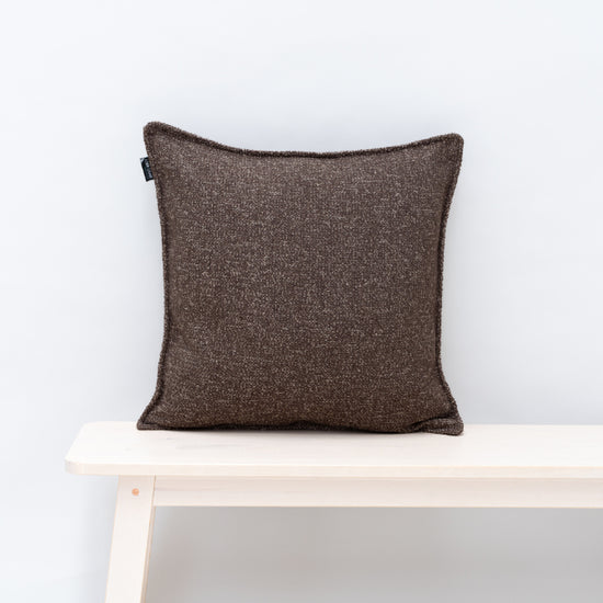 Kussen Litz bruin 50x50 cm