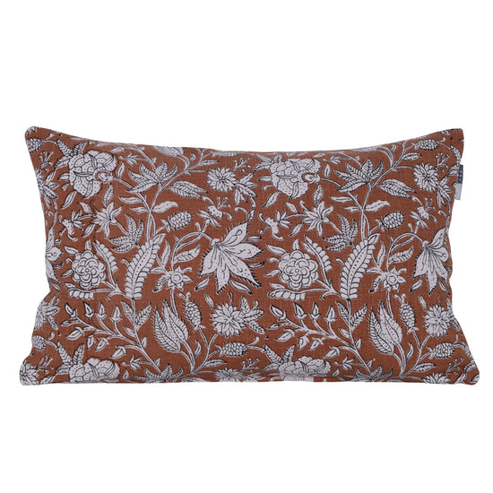 Kussen Flower | 30x50 cm | Cognac