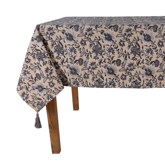 Tafelkleed Floral 140x250 cm beige