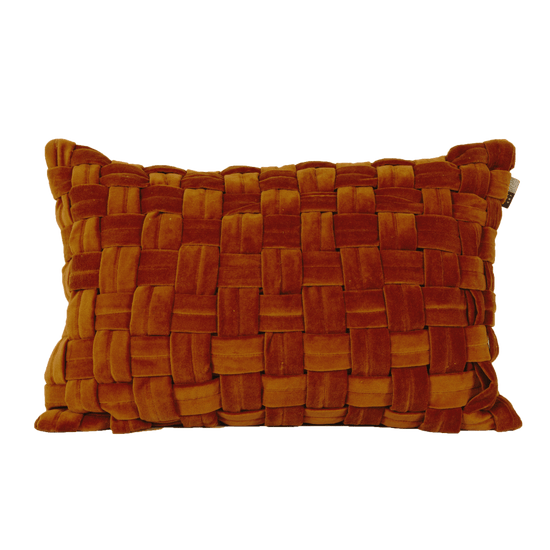 Kussen Velvet square| 40x60 cm | Cognac