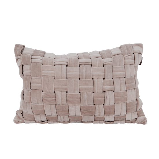 Kussen Velvet square| 40x60 cm | Beige