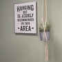 Macramé hanger 125 cm beige