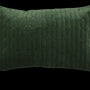 Kussen Velvet Quilted 40x60cm Huntergreen